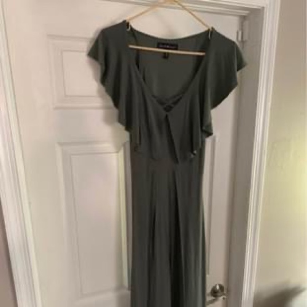 Olive maxi dress - small - Picture 2 of 3